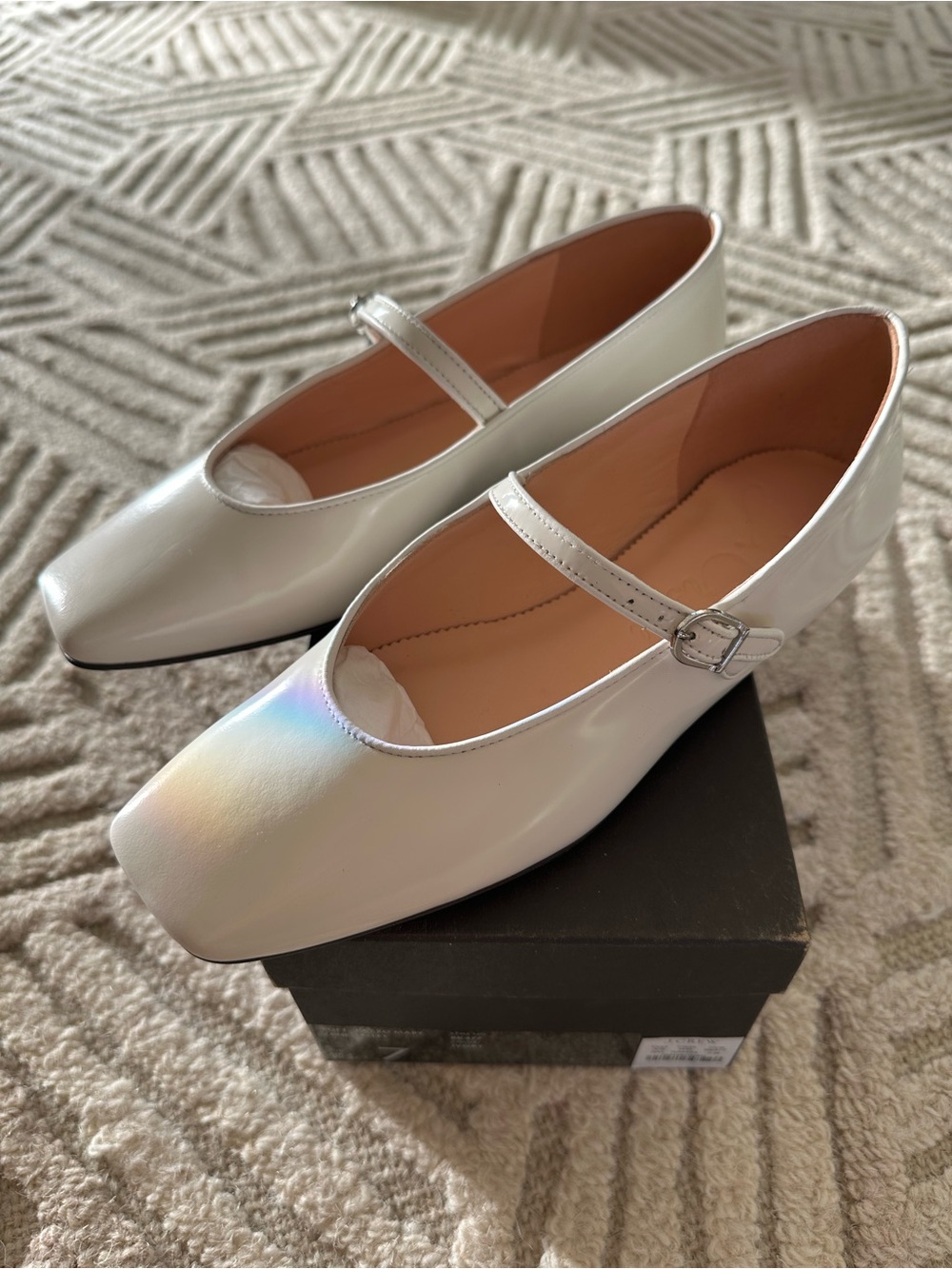J. Crew Women’s Soft Pazzo Mary Jane Ballet Flats with Square Toe